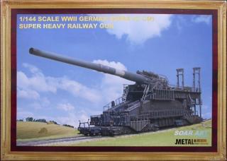 Plastikowy model działa kolejowego Dora 80cm 1:144 Soar Art MT-9511 (14411)
