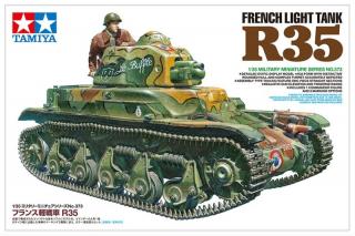 Plastikowy model francuskiego lekkiego czołgu R35 do sklejania w skali 1:35 z firmy Tamiya nr katalogowy 35373