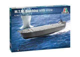 Plastikowy model łodzi MTM Barchino z fiurkami 1:35 Italeri 5623