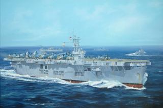 Plastikowy model lotniskowca USS CVE-26 Sangamon 1:350 Trumpeter 05369