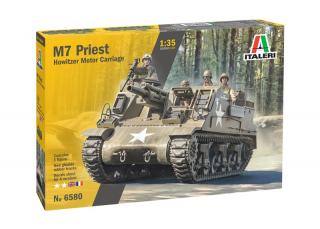 Plastikowy model M7 Priest do sklejania w skali 1:35 z firmy Italeri nr 6580