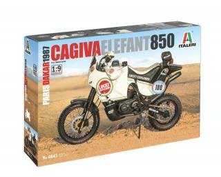 Plastikowy model motocykla Cagiva Elefant 850 do sklejania 1:9 Italeri nr 4643