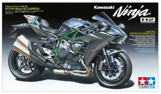 Plastikowy model motocykla Kawasaki Ninja H2 Carbon do sklejania w skali 1:12 z firmy Tamiya nr katalogowy 14136