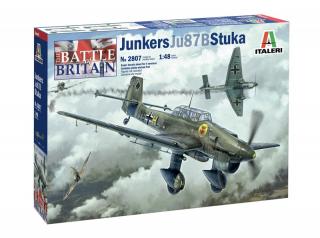 Plastikowy model niemieckiego bombowca Junkers Ju 87 Stuka do sklejania w skali 1:48 z firmy Italeri nr 2807