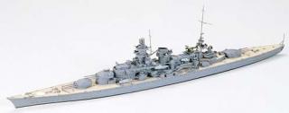 Plastikowy model niemieckiego pancernika Scharnhorst do sklejania w skali 1:700 z firmy Tamiya nr 77518