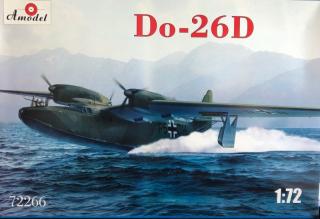 Plastikowy model niemieckiego samolotu "latającej łodzi" Dornier Do-26D do sklejania, zestaw z firmy Amodel nr 72266 w skali 1:72