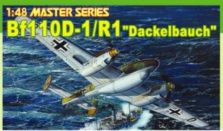 Plastikowy model niemieckiego samolotu myśliwskiego Messerschmitt Bf 110D-1/R1 Dackelbauch do sklejania w skali 1:48 z firmy Dragon nr 5556