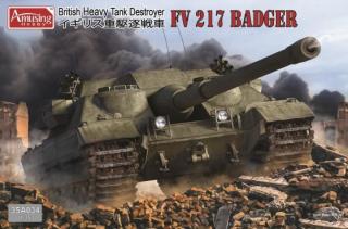 Plastikowy model niszczyciela czołgów FV 217 Badger 1:35 Amusing Hobby 35A034