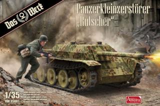 Plastikowy model niszczyciela czołgów Panzerkleinzerstorer "Rutscher" do sklejania z firmy Das Werk w skali 1-35 nr DW35007
