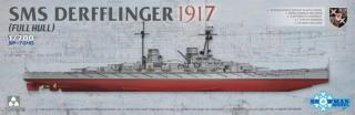 Plastikowy model okrętu SMS Derfflinger 1917 1:700 Takom 7040