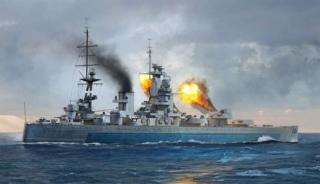 Plastikowy model pancernika HMS Nelson, Trumpeter 06717 skala 1:700