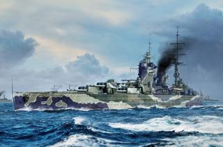 Plastikowy model pancernika HMS Rodney do sklejania 1:700 Trumpeter 06718