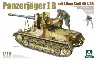 Plastikowy model Panzerjager I B z 7.5cm StuK 40 L/48 1:16 Takom 1018