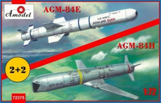 Plastikowy model pociski AGM-84E oraz AGM-84H 1:72 Amodel 72375