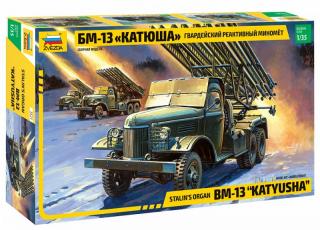 Plastikowy model pojazdu BM-13 Katiusha do sklejania z firmy Zvezda 3521 w skali 1:35
