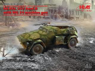 Plastikowy model pojazdu opancerzonego Sd.Kfz.247 B z MG34 1:35 ICM 35112