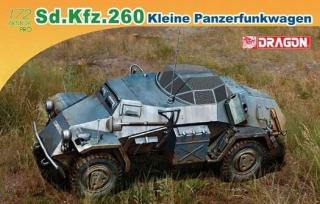 Plastikowy model pojazdu wojskowego Sd.Kfz.260 Kleine Panzerfunkwagen do sklejania w skali 1:72 z firmy Dragon nr 7446
