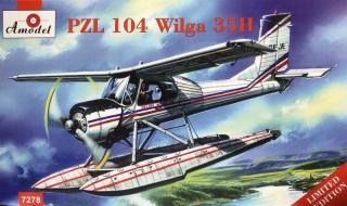 Plastikowy model polskiego samolotu PZL 104 Wilga 35H do sklejania w skali 1:72 z firmy Amodel nr 7278