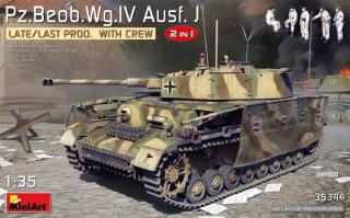 Plastikowy model Pz.Beob.Wg. IV Ausf.J do sklejania w skali 1:35 z firmy MiniArt nr 35344