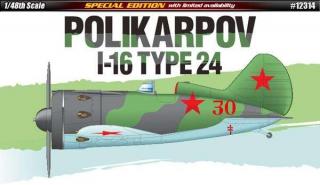 Plastikowy model radzieckiego myśłiwca Polikarpov I-16 w skali 1:48