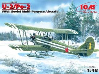 Plastikowy model radzieckiego samolotu Polikarpov U-2/Po-2 do sklejania w skali 1:48 z firmy ICM nr 48251