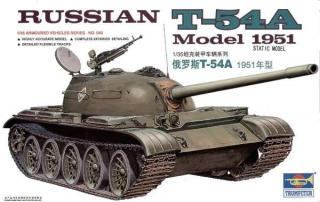 Plastikowy model redukcyjny czołgu T-54A w skali 1:35, Trumpeter 00340