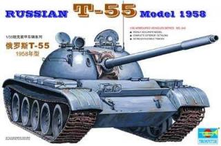 Plastikowy model redukcyjny czołgu T-55 w skali 1:35, Trumpeter 00342