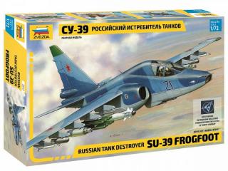 Plastikowy model rosyjskiego samolotu Su-39 Frogfoot do sklejania w skali 1:72 z firmy Zvezda nr 7217