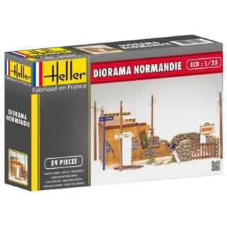 Plastikowy model - ruiny budynku do stworzenia dioramy Normandia - Heller 81250