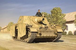 Plastikowy model samobieżnego działa Sturmpanzer IV Sd.Kfz.166 Brummbar do sklejania w skali 1:35 z firmy Hobby Boss 80134