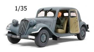 Plastikowy model samochodu Citroena Traction do sklejania w skali 1:35 z firmy Tamiya nr 35301