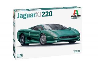 Plastikowy model samochodu Jaguar XJ 220 do sklejania w skali 1:24 z firmy Italeri nr 3631