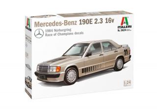 Plastikowy model samochodu Mercedes-Benz 190E 2.3 16v 1:24 Italeri 3624