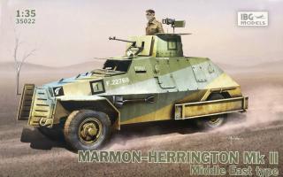 Plastikowy model samochodu pancernego Marmon-Herrington Mk.II do sklejania w skali 1:35 nr 35022