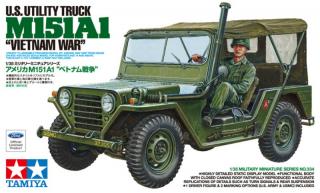 Plastikowy model samochodu terenowego M151A1 wojna w Wietnamie Tamiya 35334 skala 1:35
