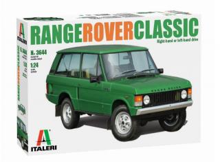 Plastikowy model samochodu terenowego Range Rover Classic do sklejania w skali 1:24 z firmy Italeri nr 3644
