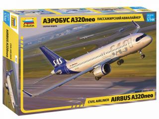 Plastikowy model samolotu Airbus A 320 neo do sklejania 1:144 Zvezda 7037