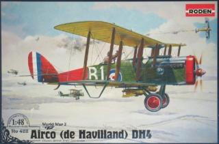 Plastikowy model samolotu Airco de Havilland DH.4 1:48 Roden 422