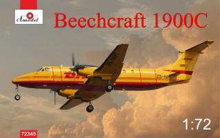 Plastikowy model samolotu Beechcraft 1900C DHL 1:72 Amodel 72345