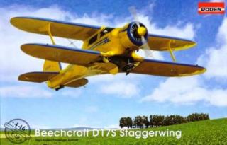 Plastikowy model samolotu Beechcraft D17S Staggerwing 1:48 Roden 446