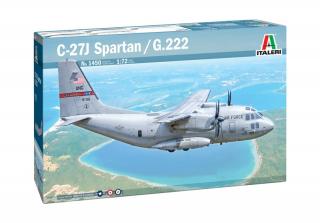 Plastikowy model samolotu C-27J Spartan / G.222 do sklejania w skali 1:72 z firmy Italeri nr 1450