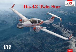 Plastikowy model samolotu Diamond Da-42 Twin Star 1:72 Amodel 72374