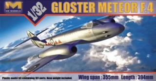 Plastikowy model samolotu Gloster Meteor F.4 do sklejania 1:32 HK Models 01E06