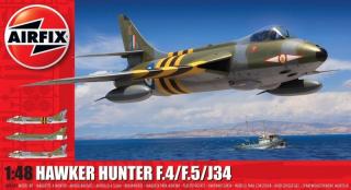 Plastikowy model samolotu Hawker Hunter F.4/F.5/J34 do sklejania w skali 1:48 z firmy Airfix nr A09189