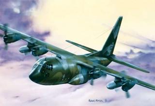 Plastikowy model samolotu Herculec C-130E/H do sklejania w skali 1:72 z firmy Italeri nr 0015