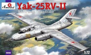 Plastikowy model samolotu Jak-25RV-II Mandrake 1:72 Amodel 72212