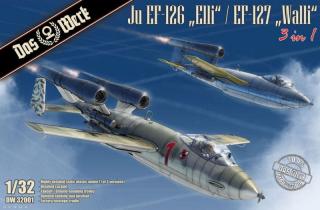 Plastikowy model samolotu Ju EF-123 Elli / EF-127 Walli do sklejania Das Werk DW32001 skala 1:32