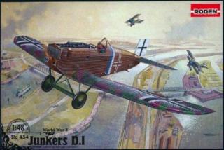 Plastikowy model samolotu Junkers D.I 1:48 Roden 434