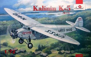 Plastikowy model samolotu Kalinin K-5 1:72 Amodel 72199