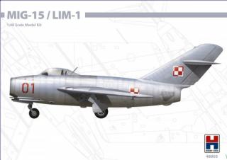 Plastikowy model samolotu MiG-15/LIM-1 do sklejania 1:48 Hobby 2000 nr 48005